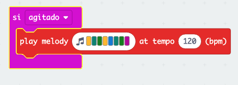 Si agitado play melody at tempo 120 bpm