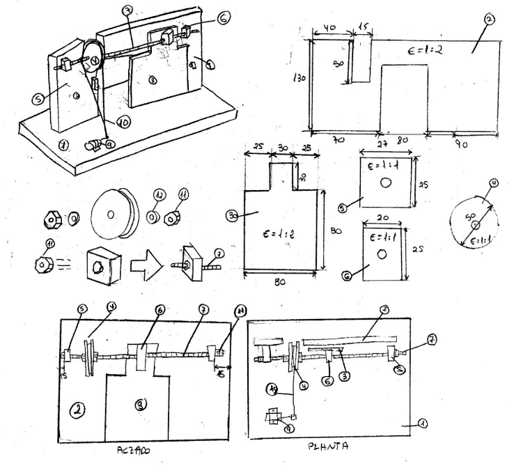 croquis puerta corredera